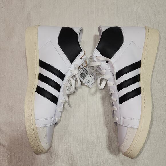 Adidas jabbar hi sneakers size 10.5 black/white main image 5